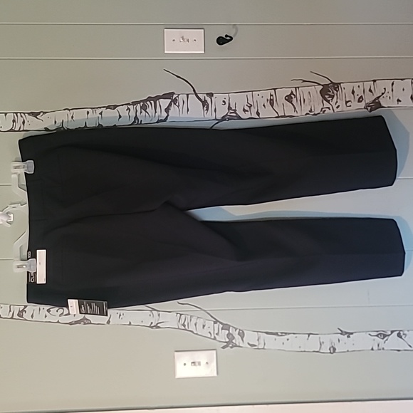 Liz Claiborne Navy Blue Elizabeth Curvy Slacks NWT Size 16S. - Picture 4 of 7